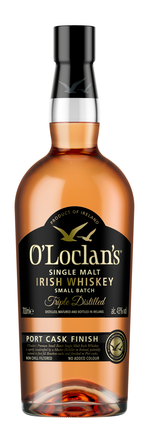 O`Loclan`s Triple Distilled Single Malt Irish Whiskey Port Cask Finish
