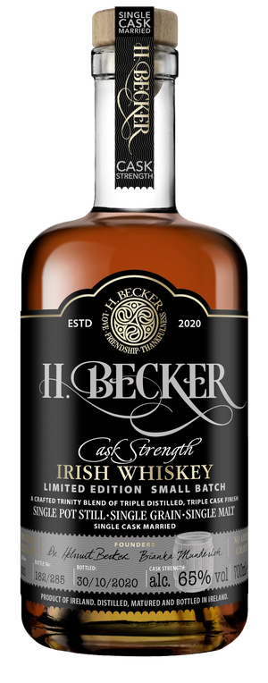 H. Becker Cask Strength Irish Trinity Whiskey