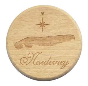 Bierglasdeckel Norderney Wespenschutz Buche